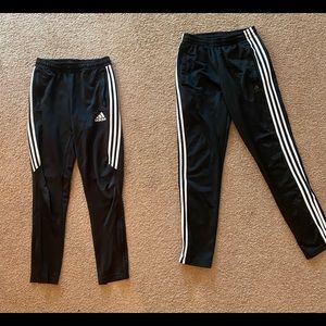 Two pairs of Adidas joggers